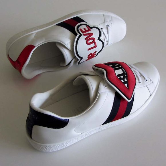 new GUCCI Ace Blind For Love sneakers 12 / 12.5 US - Picture 6 of 10